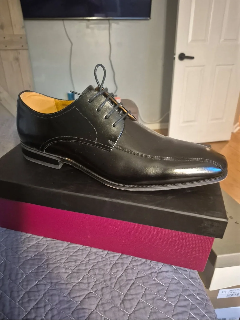 Florsheim Classic Black Leather Men’s Dress Shoe - Lace-Up Oxford